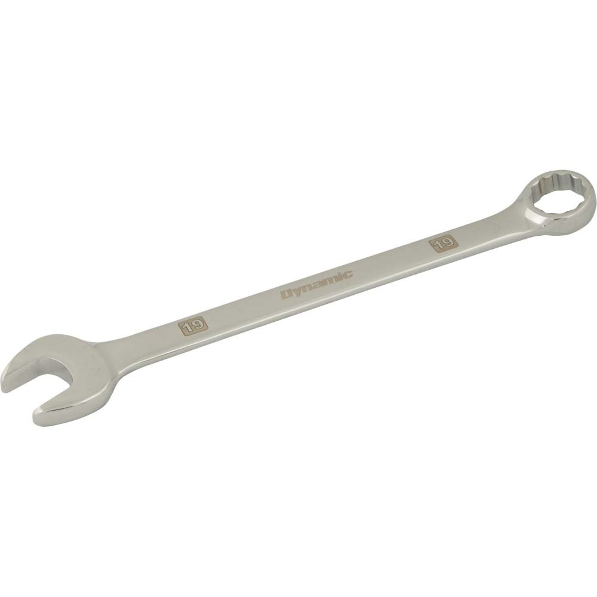 Dynamic Tools 19mm 12 Point Combination Wrench, Mirror Chrome Finish